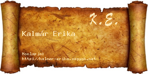 Kalmár Erika névjegykártya